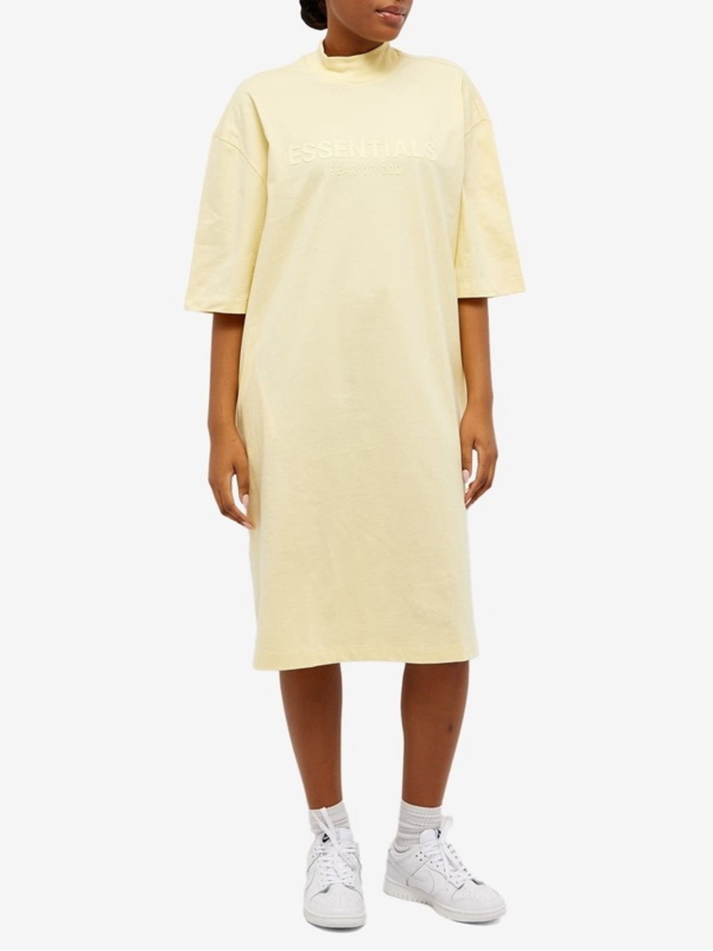 Brand new  Woman’s Essentials Large Canary Tee Dress - Yellow
